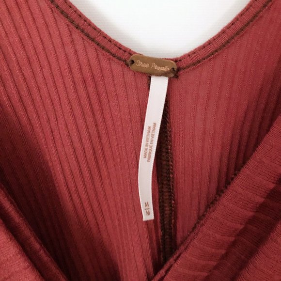 Free People - Bulls Eye Rust Ribbed Tank - Medium - Picture 3 of 5
